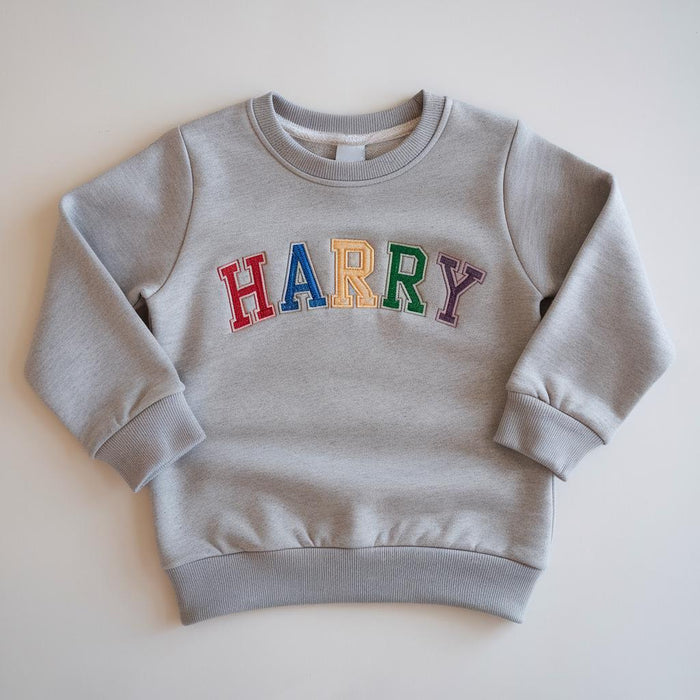 Custom Embroidered Kids Sweatshirt, Personalized Embroidered Sweatshirt for Kids, Sweatshirts for Boys, Sweatshirts for Girls, Gift for Kids