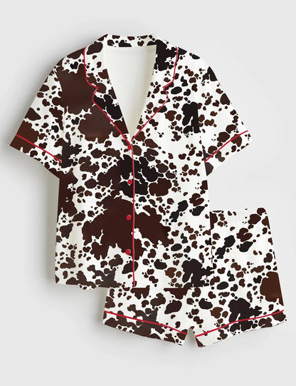 Women's Cowgirl Envy Short Sleeve Satin Pajama Set