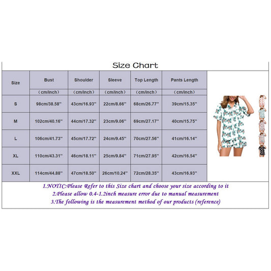 GEWSEY Womens Pajamas Set Summer Short Sleeve Pjs Button Down Loungewear Soft Sleepwear (Pink, S)