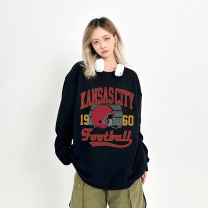 KANSAS CITY 1960 FOOTBALL Sweatshirt, KANSAS CITY 1960 FOOTBALL Shirt Retro Style 90s Vintage Unisex Crewneck, Graphic Tee Gift For Football Fan Sport