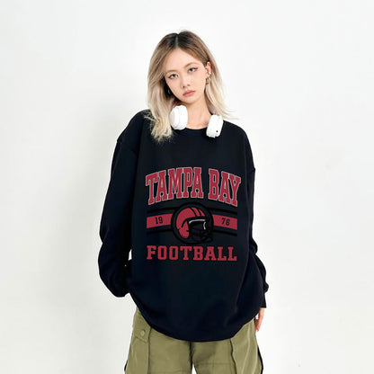Tampa Bay Football Sweatshirt, Tampa Bay Football Shirt Retro Style 90s Vintage Unisex Crewneck, Graphic Tee Gift For Football Fan Sport