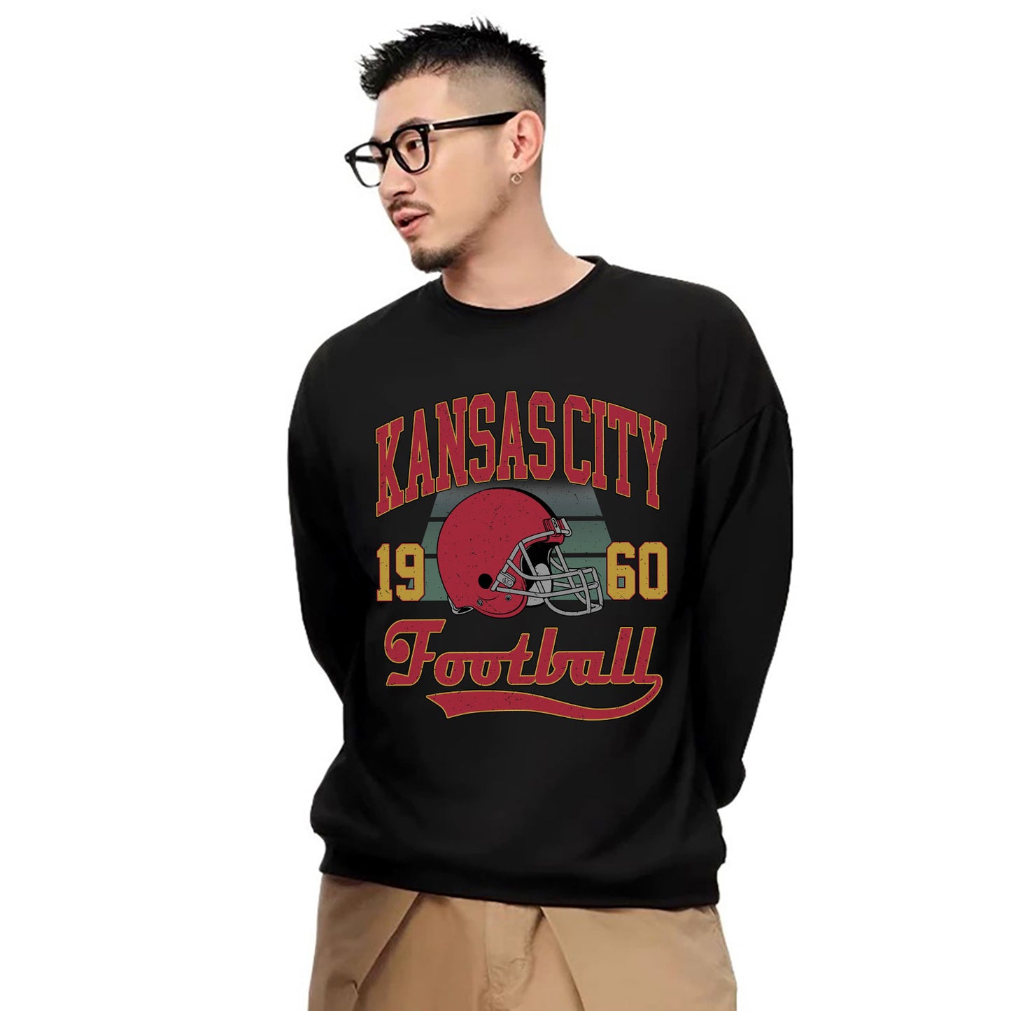 KANSAS CITY 1960 FOOTBALL Sweatshirt, KANSAS CITY 1960 FOOTBALL Shirt Retro Style 90s Vintage Unisex Crewneck, Graphic Tee Gift For Football Fan Sport