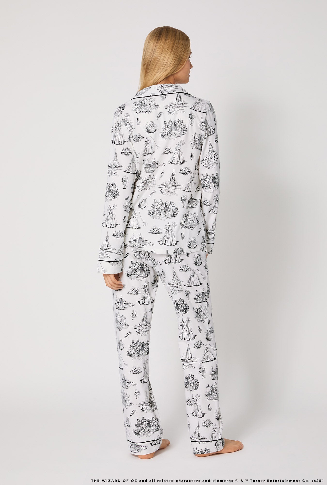 Wizard Of Oz Long Sleeve Classic Stretch Jersey Pj Set