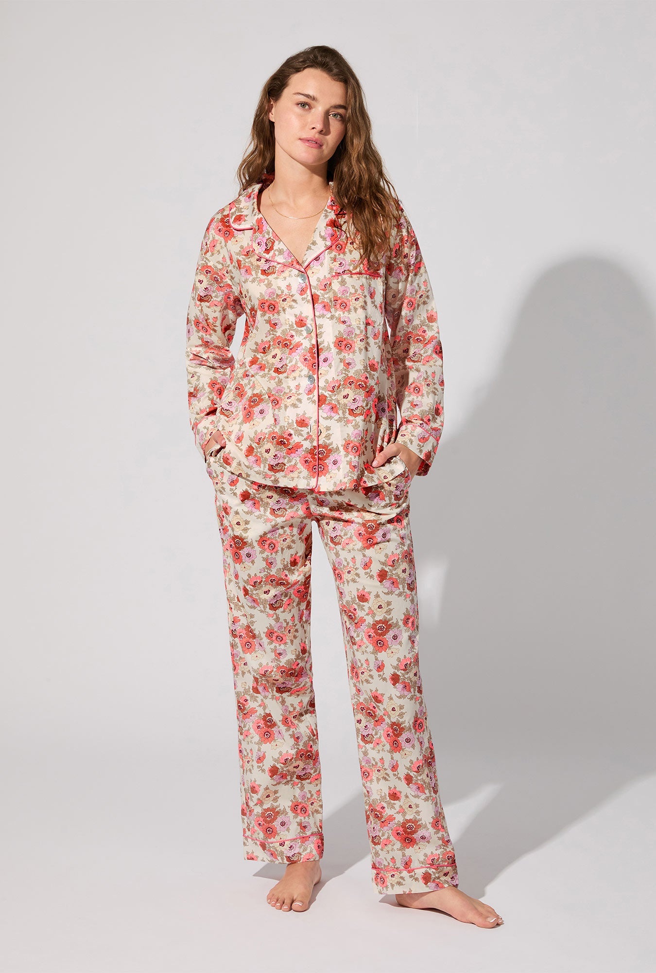 Madeleine Long Sleeve Classic Woven Tana Lawn® PJ Set Made With Liberty Fabric