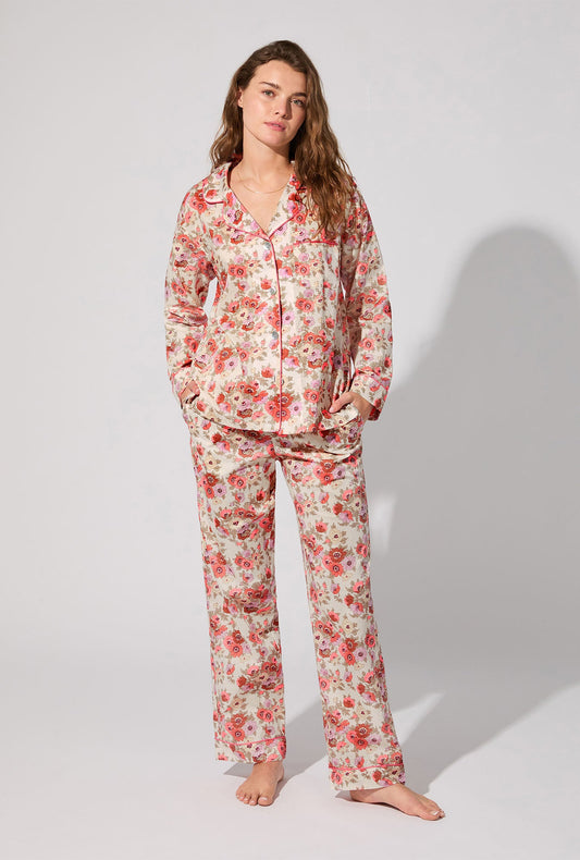 Madeleine Long Sleeve Classic Woven Tana Lawn® PJ Set Made With Liberty Fabric