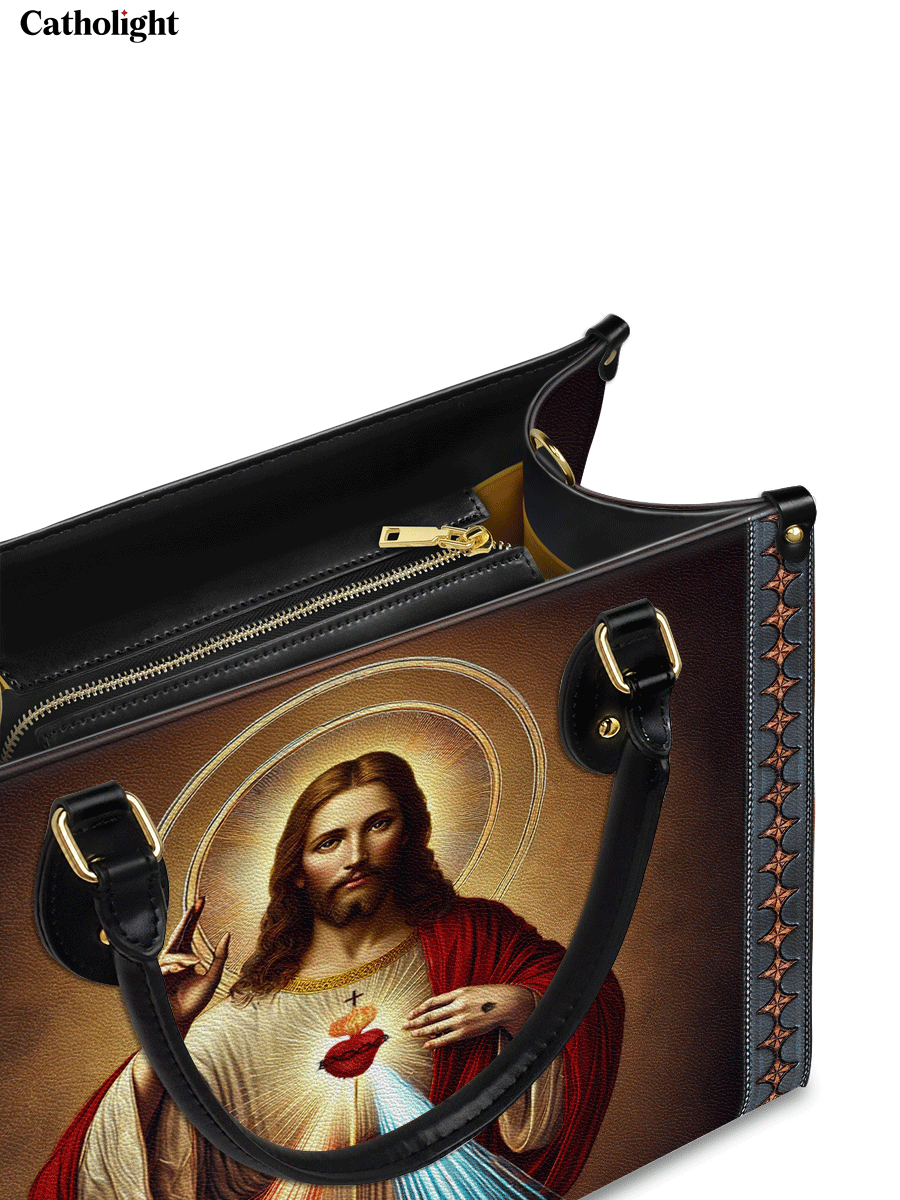 Catholight A Testament of Grace and Compassion Leather Bag