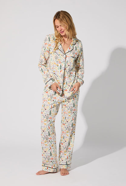 Forest Trails Long Sleeve Classic Stretch Jersey PJ Set