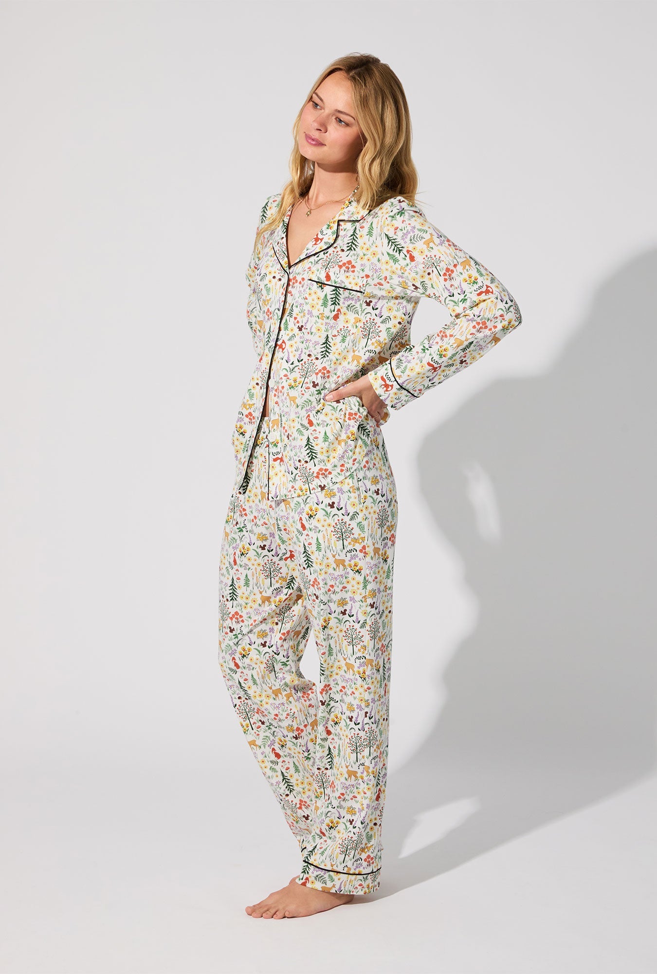 Forest Trails Long Sleeve Classic Stretch Jersey PJ Set