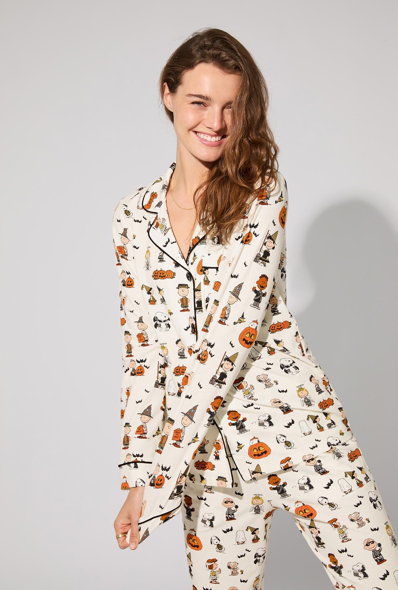 Peanuts® Snoopy's Halloween Long Sleeve Classic Stretch Jersey PJ Set