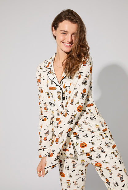 Peanuts® Snoopy's Halloween Long Sleeve Classic Stretch Jersey PJ Set