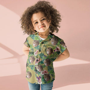 Custom Face Shirt Kid's Hawaiian Shirt Fashion Apparel