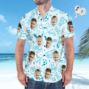 Custom Face Hawaiian Shirt Matching Father's Day Shirt Father's Day Gift - Best Dad in the World