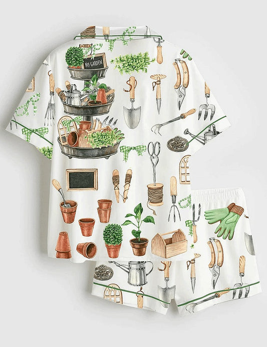 Women's Watercolor Garden Pajama Set