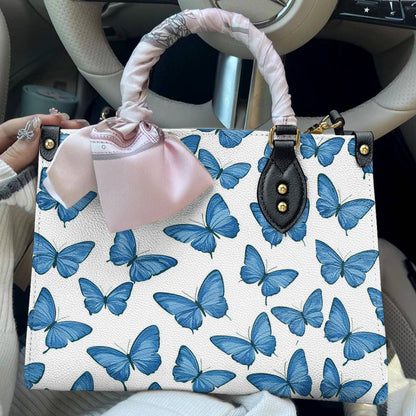 Butterfly Leather Bag Springtime Flutter
