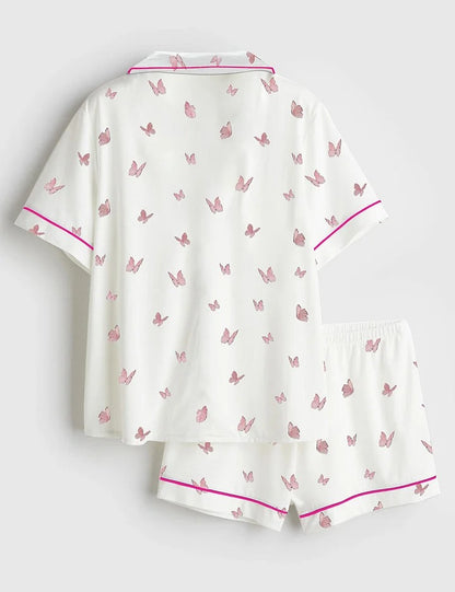 Women's Jesus Christian Short Sleeve Satin Pajama Set