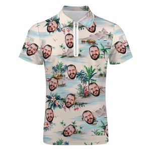 Custom Hawaiian Shirts Simple Color Matching Personalized Aloha Beach Shirt For Men