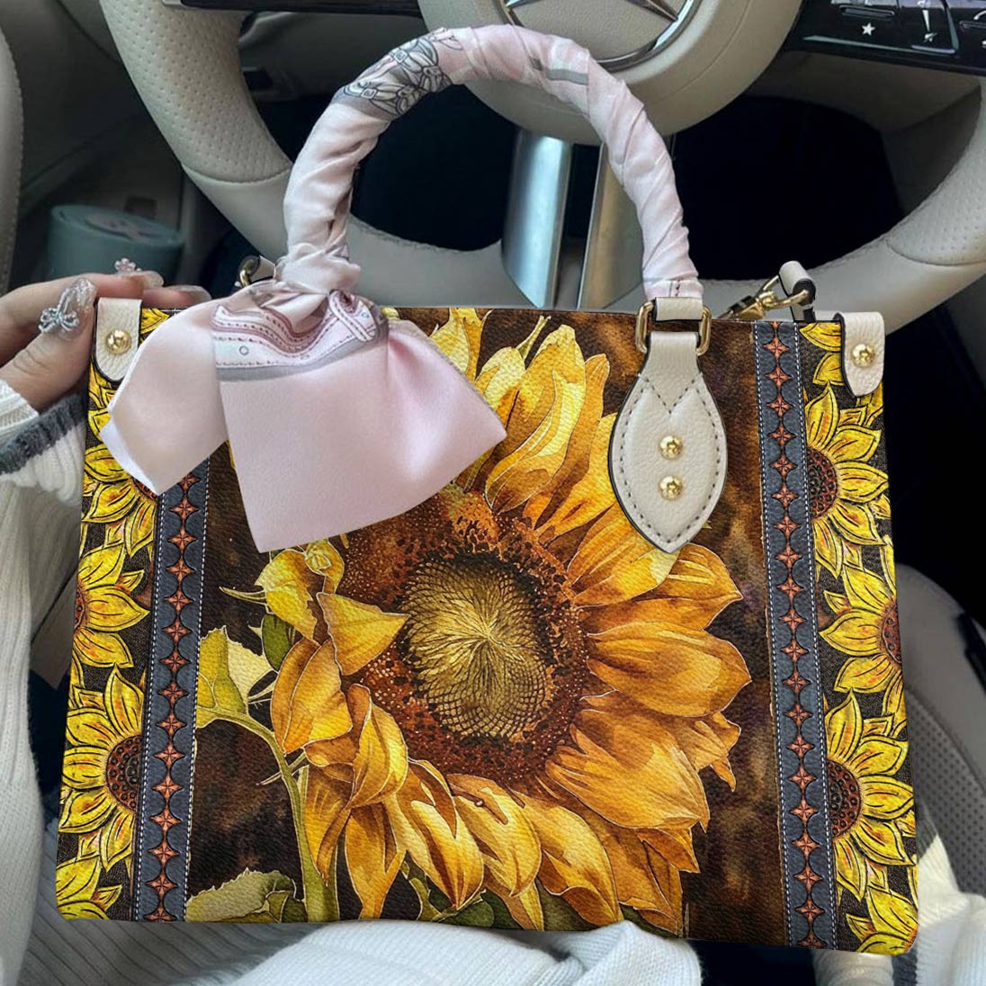 Leather Bag Golden Radiance