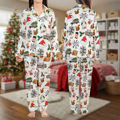 Funny Christmas Vacation Pajama Set – Holiday Humor Pajamas | Cozy Pajama Gift Set, Cute Pajamas for My Love, Family Pajamas for Women, Men, Kids & Youth HPRPJMADL-36