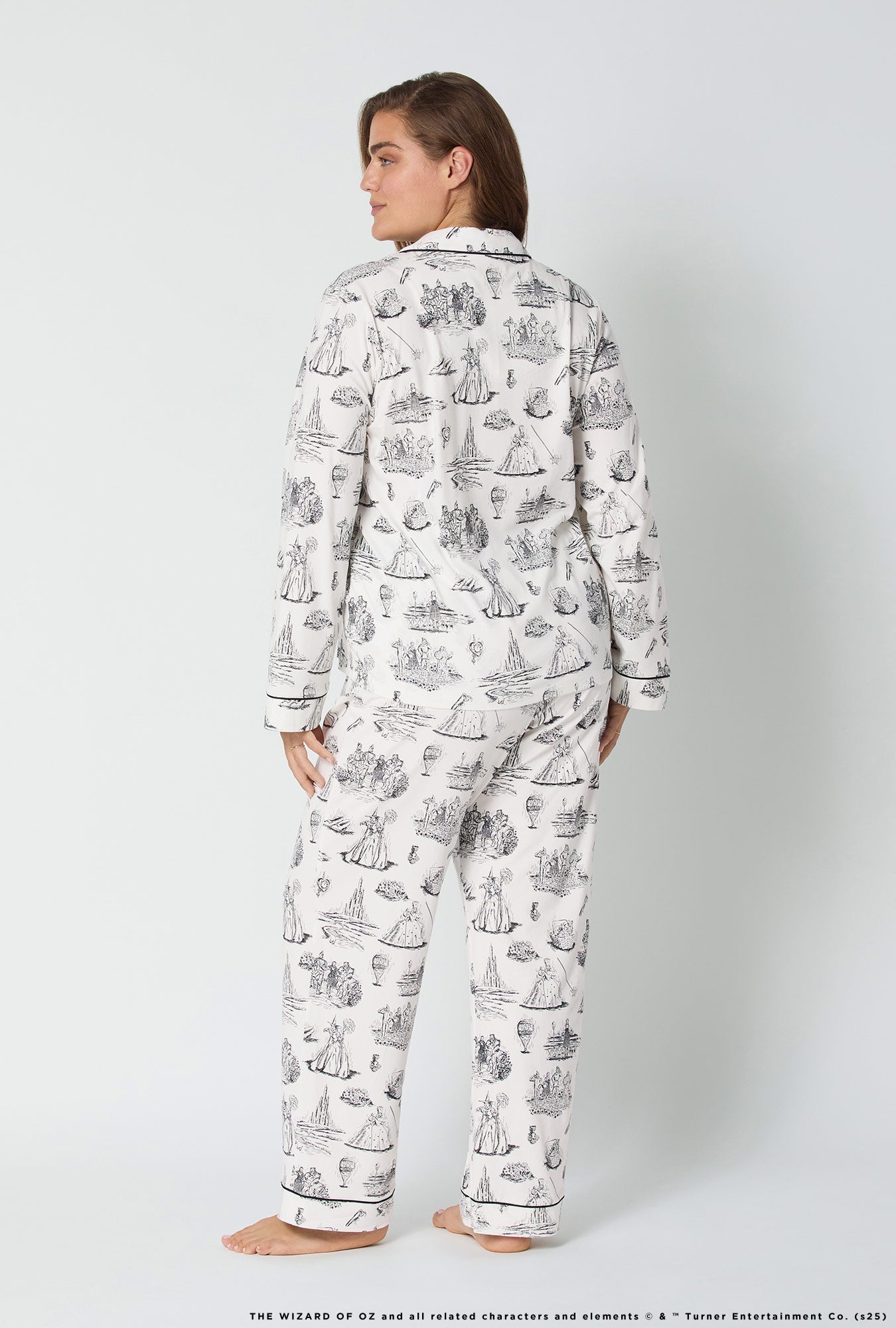 Wizard Of Oz Long Sleeve Classic Stretch Jersey Pj Set