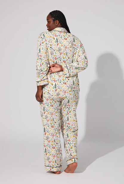 Forest Trails Long Sleeve Classic Stretch Jersey PJ Set