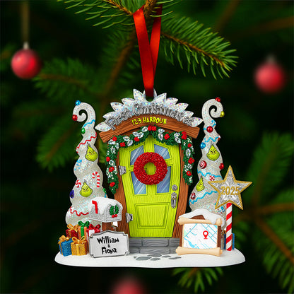 First Christmas At New Address Ornament - Personalized Christmas Gifts For Couple