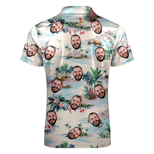 Custom Hawaiian Shirts Simple Color Matching Personalized Aloha Beach Shirt For Men