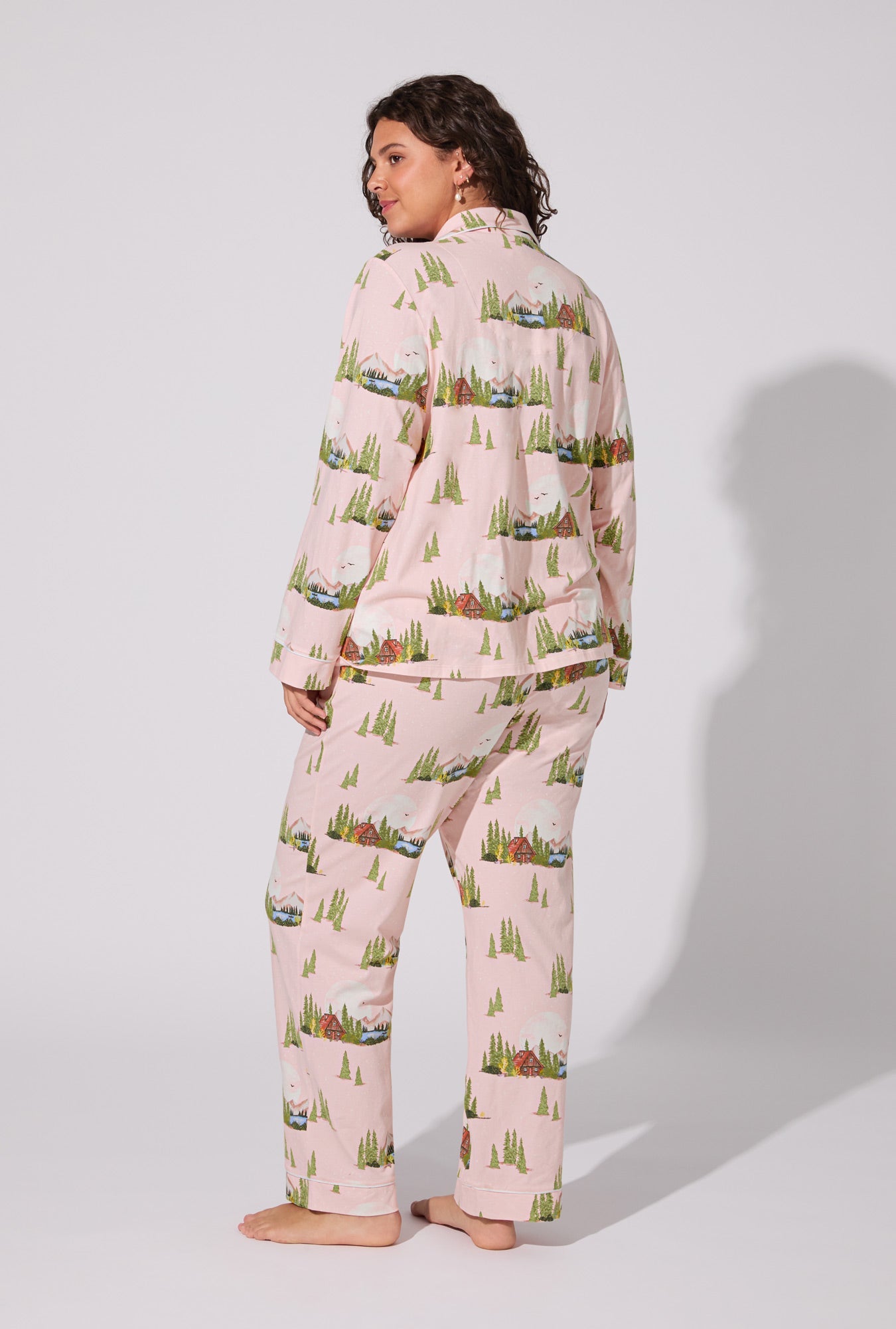 Pine Lake  Long Sleeve Classic Stretch Jersey PJ Set