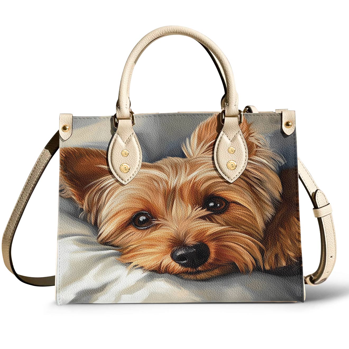 Yorkie Leather Bag Cozy Yorkie Delight