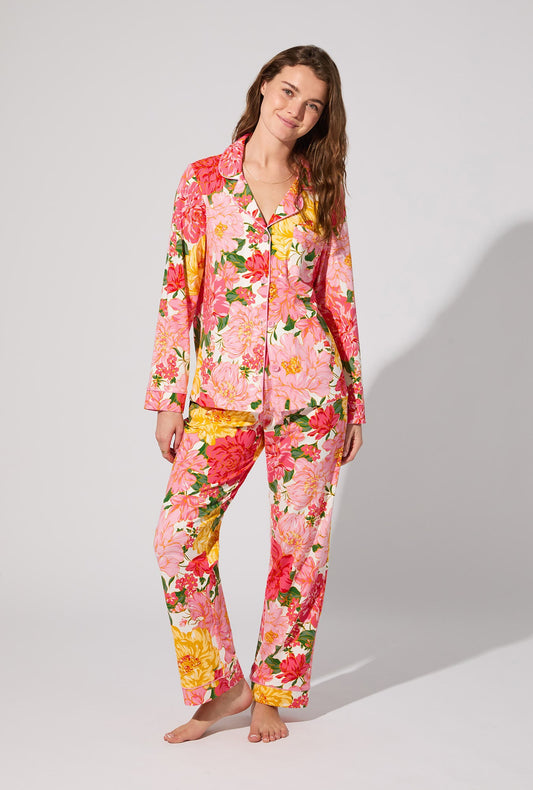 Garden Fresh Long Sleeve Classic Stretch Jersey PJ Set