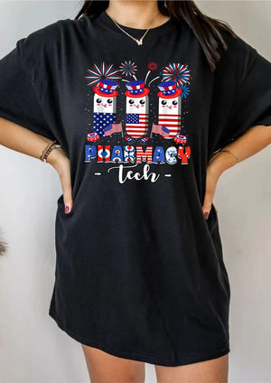 4th of july Pharmacy Tech Shirt, Pharmacy Shirt, Pharmacy Tshirt, Pharmacy Technician Shirt, Pharmacy Tech Gift, Pharmacy Gift Pharmacy Gift