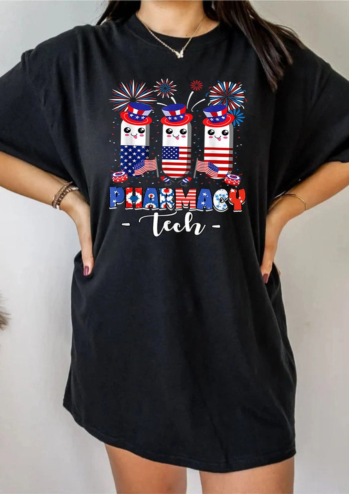 4th of july Pharmacy Tech Shirt, Pharmacy Shirt, Pharmacy Tshirt, Pharmacy Technician Shirt, Pharmacy Tech Gift, Pharmacy Gift Pharmacy Gift