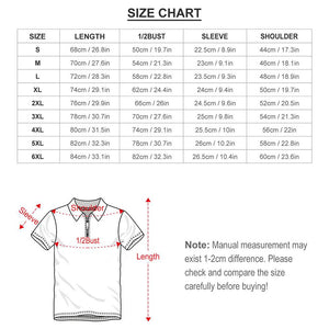 Custom Face Polo Shirt with Zipper Personalized Hawaiian Style Polo Shirt for Men