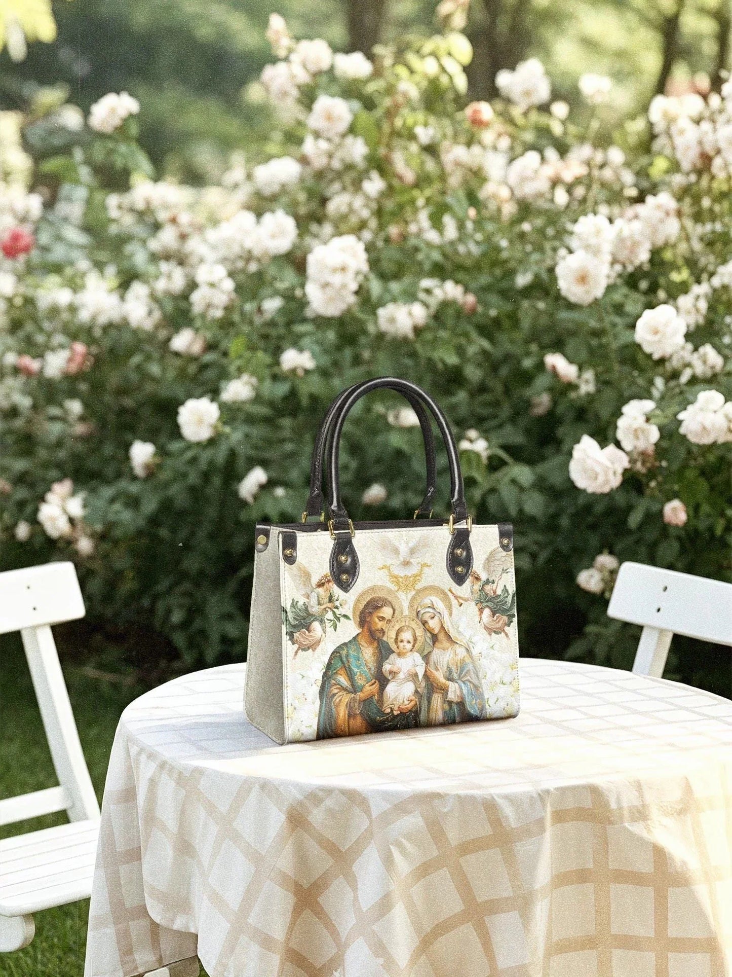 Catholight Holy Family Sacred Leather Bag