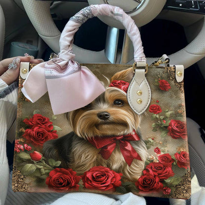 Yorkie Leather Bag Royal Rose Yorkie
