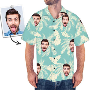 Custom Dog Face Hawaiian Shirt Custom Tropical Shirts Plain Shirts with Pet Face