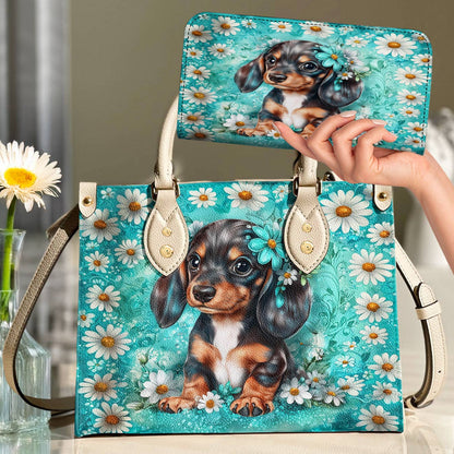 Dachshund Leather Bag Daisy Doxie Delight