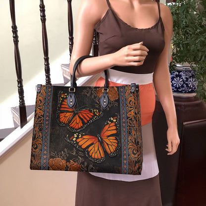Butterfly Leather Bag Vintage Ember Wings