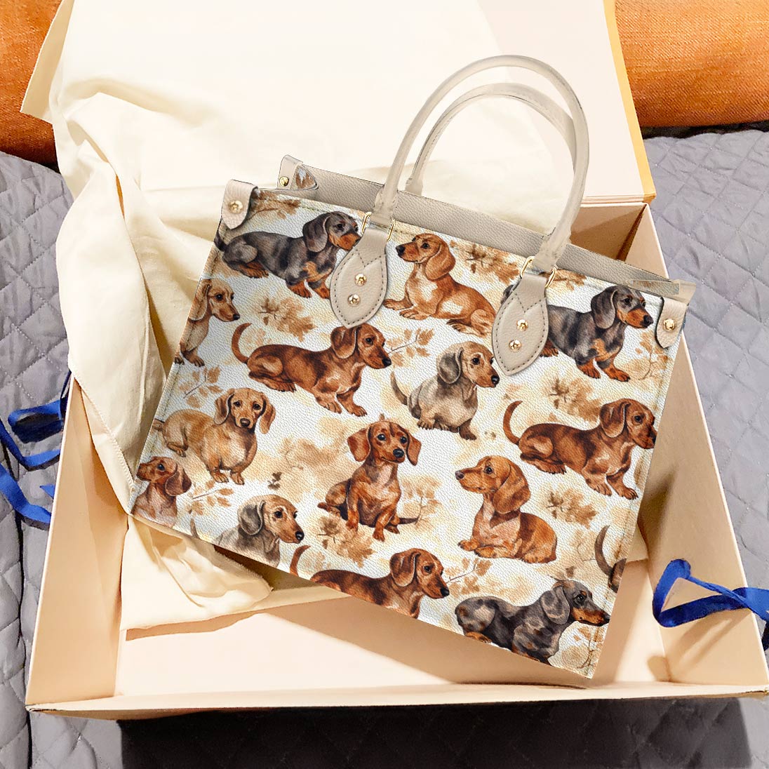 Dachshund Leather Bag Dachshund Dreams