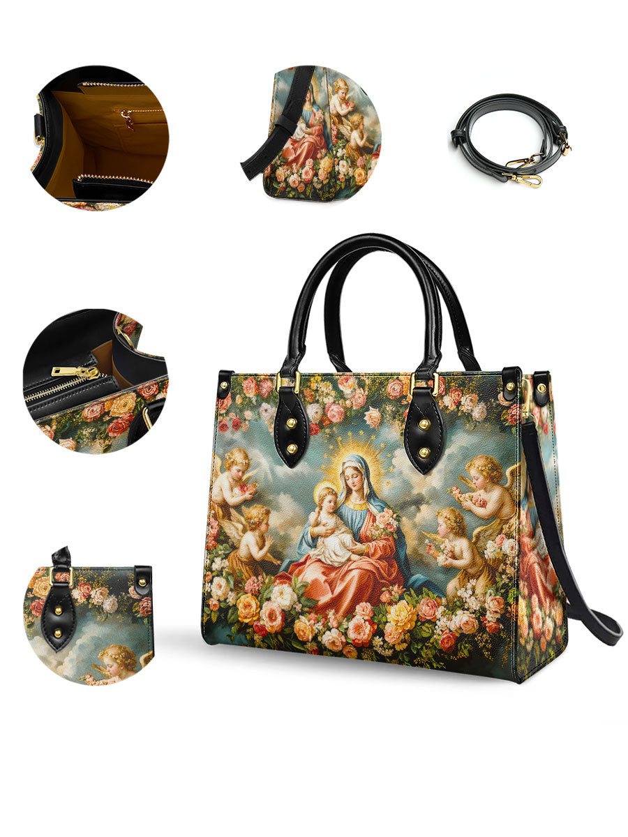 Catholight Halo Of Roses Leather Bag