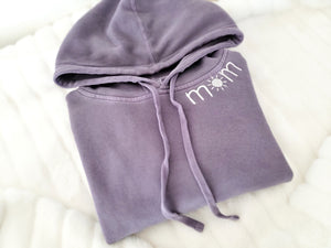 Custom Hooded Sweatshirt-Embroidered Sweatshirt-Embroidered Hoodie-Garment Dyed Sweatshirt-Mama Sweatshirt