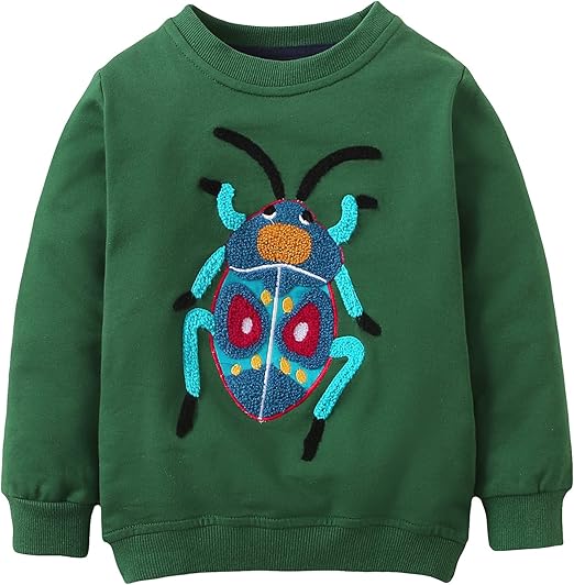 Bumeex Toddler Boy's Kids Crewneck Pullover Sweatshirts 2-7Year