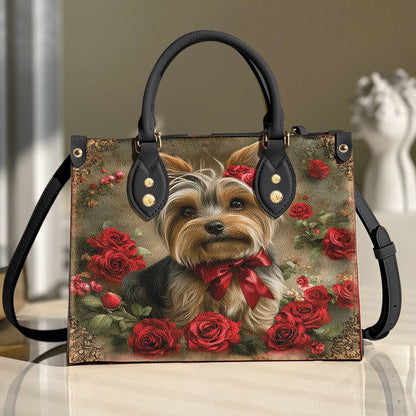Yorkie Leather Bag Royal Rose Yorkie