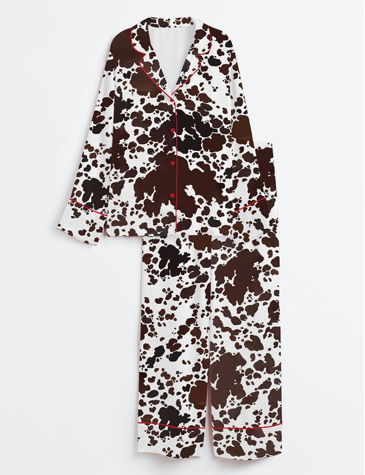 Women's Cowgirl Envy Long Sleeve Satin Pajama Set