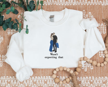 Custom Embroidered Portrait Sweatshirt, Family Faceless Sketch from Photo Sweater, Personalised Matching Jumper, Memorial Anniversary Gift