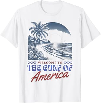 Welcome To America's Gulf Retro Vintage Beach T-Shirt
