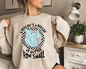 A person's a person Shirt, no matter how small Sweatshirt, Read Across America Shirt, Cat In The Hat Tee, Dr.Suess book Shirt