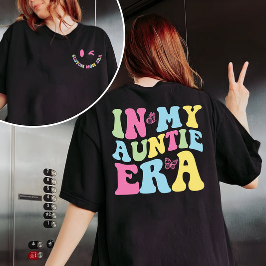 Aunt Era Shirt, Eras Sweatshirt, In My Auntie Era Shirt, Oversized Aunt Shirt, Retro Aunt Sweatshirt, Baby Announcement for Aunt, Funny Aunt