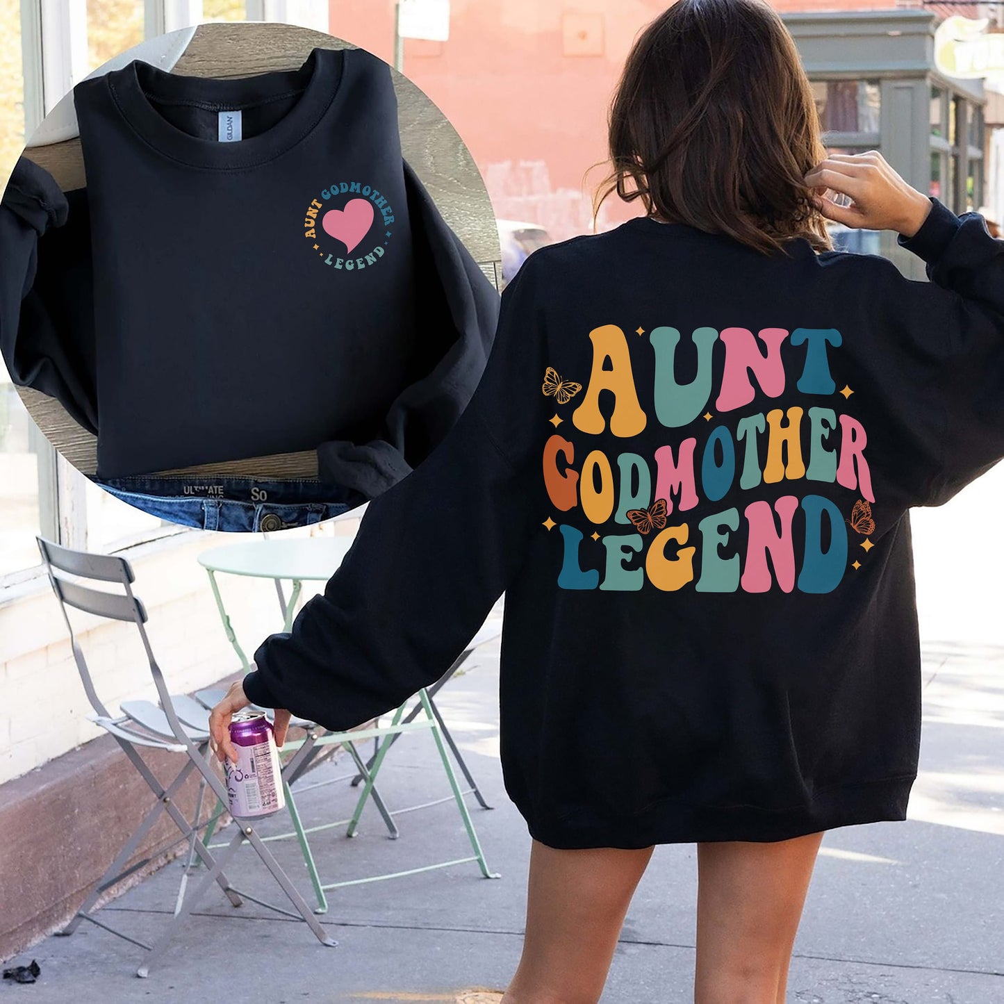 Auntie Godmother legend Shirt, Godmother Shirt, Auntie Shirt, Godmother Gift, Godmother Proposal Gift, Godmama Sweater, Gift From Godson