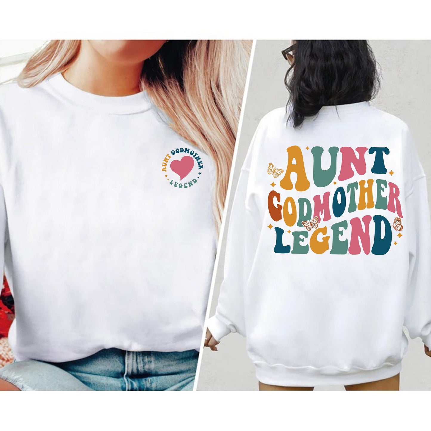 Auntie Godmother legend Shirt, Godmother Shirt, Auntie Shirt, Godmother Gift, Godmother Proposal Gift, Godmama Sweater, Gift From Godson