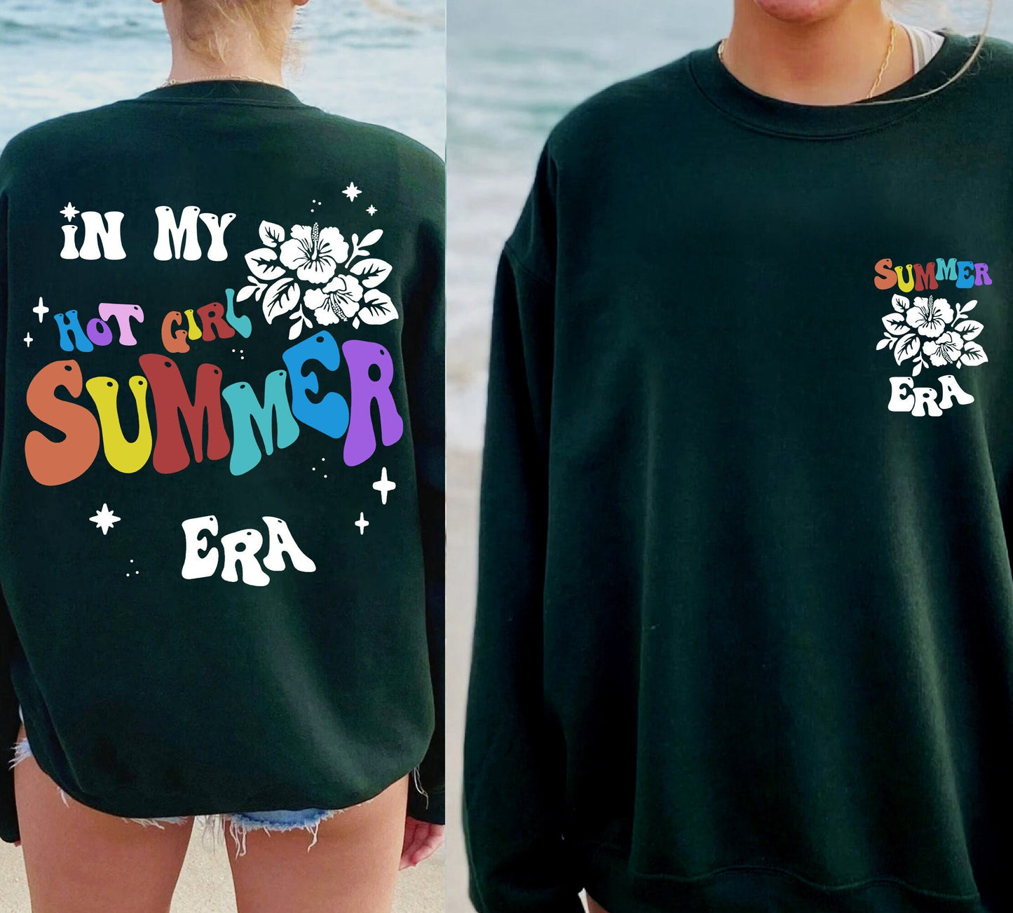 Aesthetic Shirt For Summer, Summer Shirts Aesthetic, Vsco Girl Tee, In My Hot Girl Summer Era, Coconut Girl Aesthetic, Ocean Beach Aesthetic